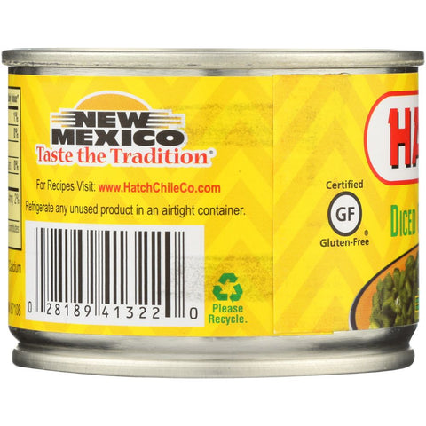 HATCH: Mild Diced Green Chiles, 4 oz