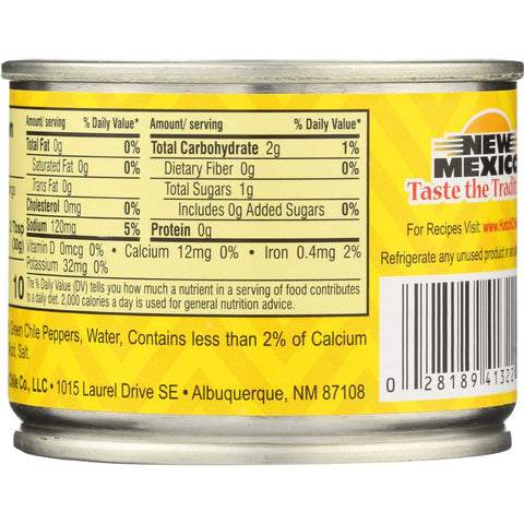 HATCH: Mild Diced Green Chiles, 4 oz