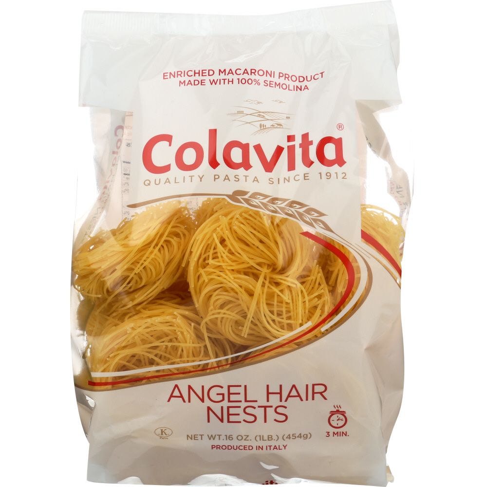 COLAVITA: Capellini Nests Angel Hair Pasta, 16 oz