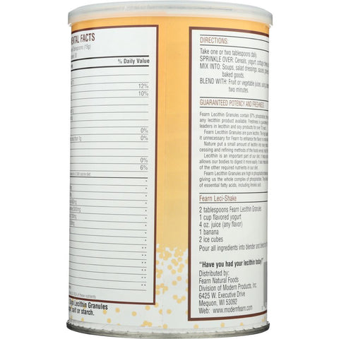FEARN: Lecithin Granules Naturally Great Tasting, 16 oz