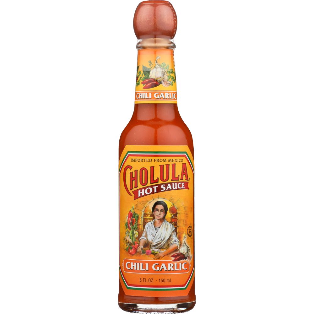 CHOLULA: Chili Garlic Hot Sauce, 5 oz