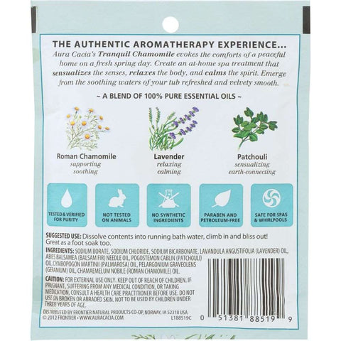 AURA CACIA: Aromatherapy Mineral Bath Tranquil Chamomile, 2.5 Oz