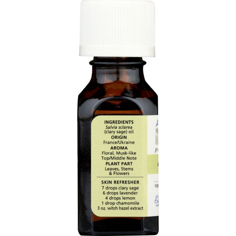AURA CACIA: Essential Oil Clary Sage, 0.5 Oz