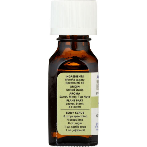 AURA CACIA: 100% Pure Essential Oil Spearmint, 0.5 Oz
