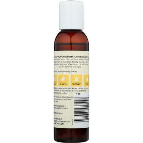 AURA CACIA: Natural Skin Care Oil with Vitamin E Nurturing Sweet Almond, 4 Oz