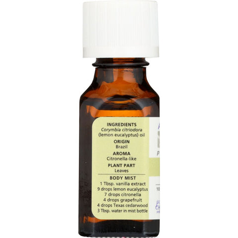 AURA CACIA: Essential Oil Awakening Lemon Eucalyptus, 0.5 oz