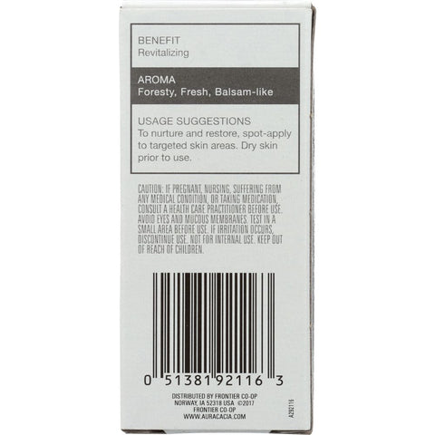 AURA CACIA: Oil Essential Roll-on Frankincense, 0.31 oz