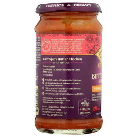 PATAKS: Sauce Spicy Butter Chicken, 15 oz