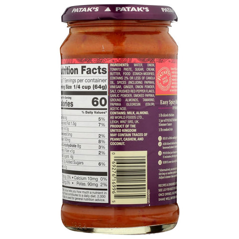 PATAKS: Sauce Spicy Butter Chicken, 15 oz