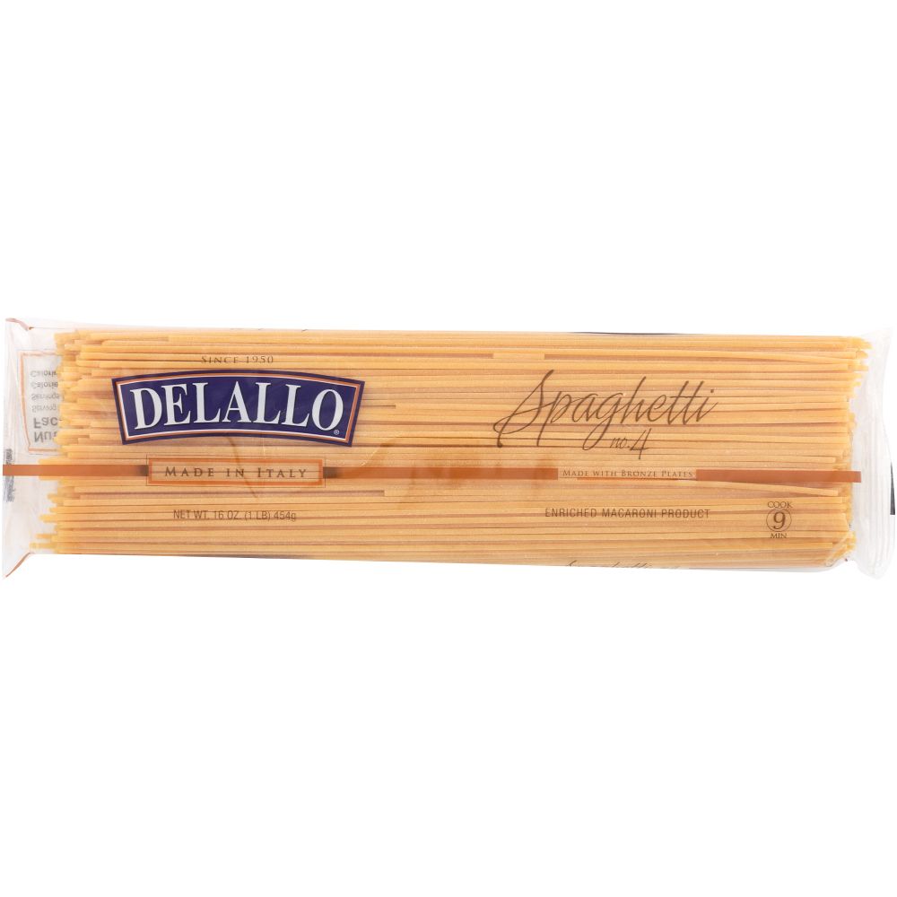 DELALLO: Spaghetti Pasta Bag, 16 oz