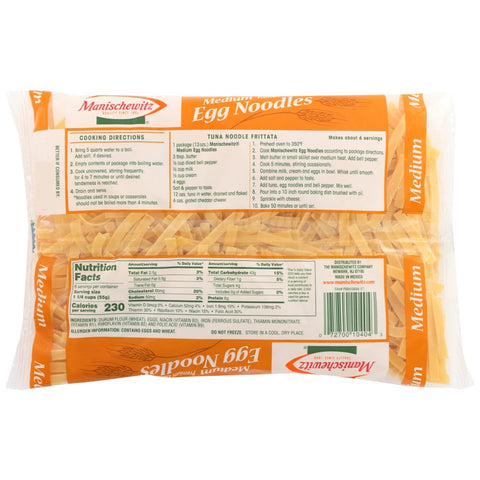 MANISCHEWITZ: Noodle Egg Medium, 12 oz