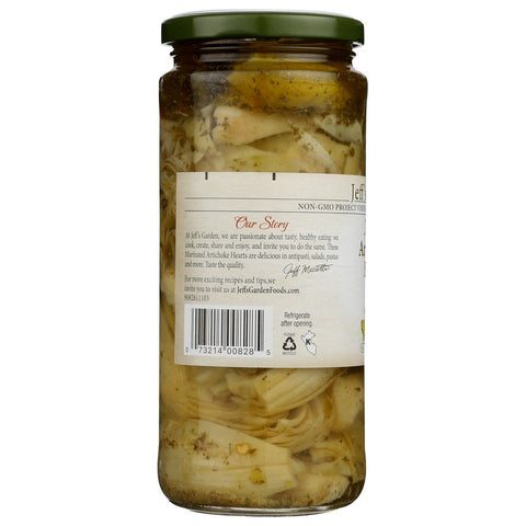 JEFFS NATURALS: Marinated Artichoke Hearts, 14.5 fl oz