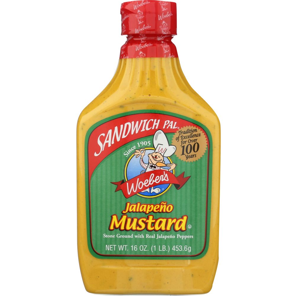WOEBER'S: Sandwich Pal Jalapeno Mustard, 16 oz