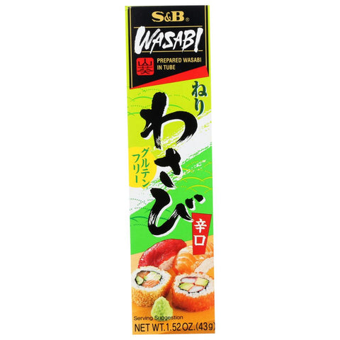 S&B: Prepared Hot Wasabi in Tube, 1.52 oz