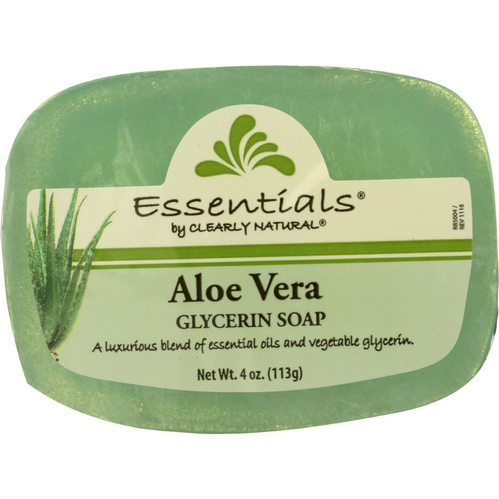 CLEARLY NATURAL: Aloe Vera Pure & Natural Glycerine Soap, 4 oz