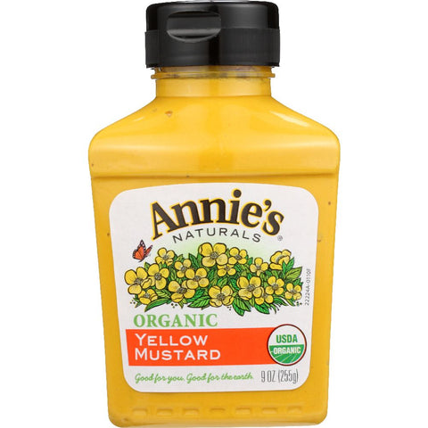 ANNIE'S NATURALS: Organic Yellow Mustard, 9 oz