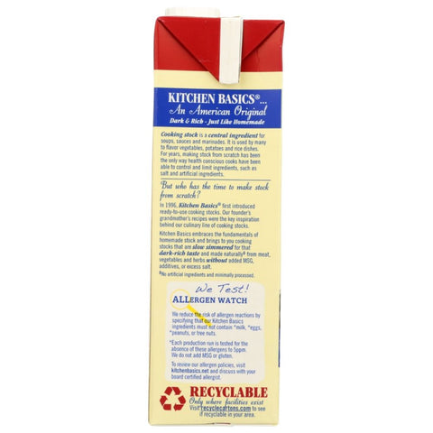 KITCHEN BASICS: Unsalted Beef Cooking Stock, 32 oz