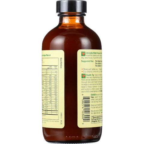 CHILDLIFE ESSENTIALS: Multi Vitamin and Mineral Natural Orange Mango Flavor, 8 oz