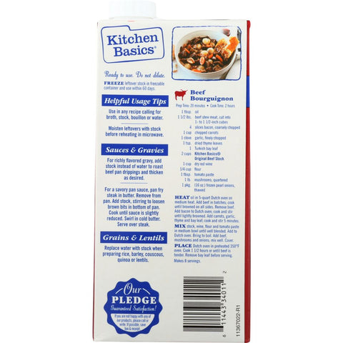 KITCHEN BASICS: Original Beef Stock for Cooking, 32 oz