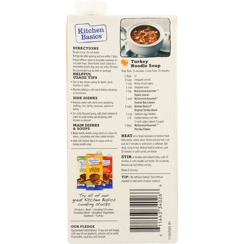 KITCHEN BASICS: Original Turkey Stock, 32 oz