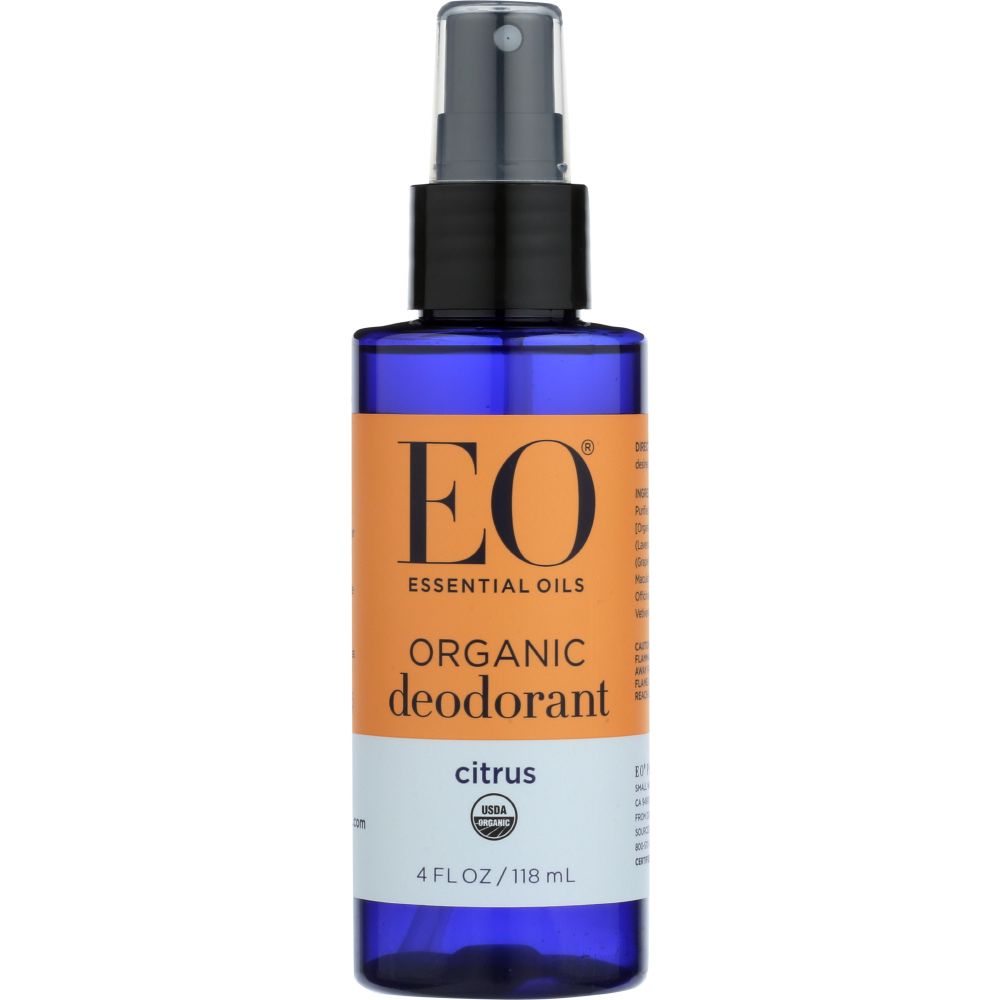 EO PRODUCTS: Organic Deodorant Spray Citrus, 4 Oz