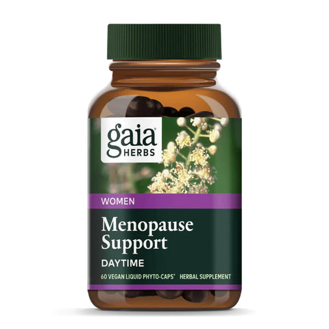 Gaia Herbs Menopause Support Daytime - Helps Maintain Hormone Balance and Well-Being for Women - with Vitex Black Cohosh St. John’s Wort and Oats - 60 Vegan Liquid Phyto-Capsules (20-Day Supply)