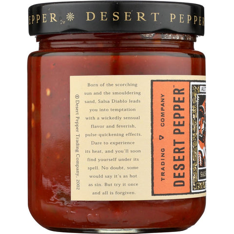 DESERT PEPPER: Diablo Hot Salsa, 16 oz