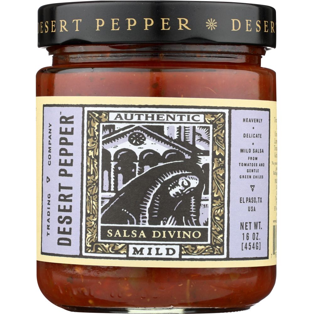 DESERT PEPPER: Divino Mild Salsa, 16 oz