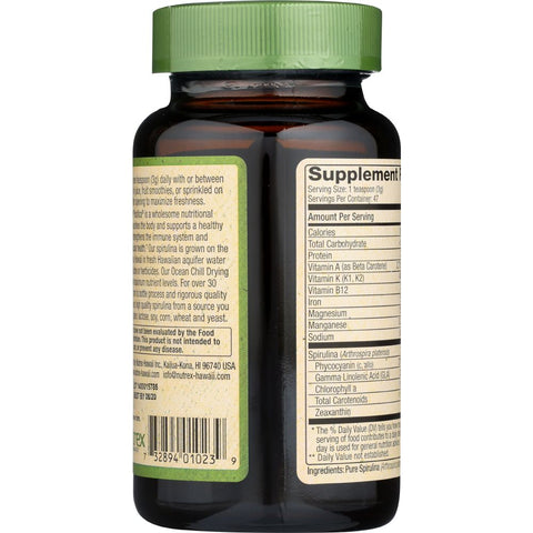 NUTREX: Hawaii Spirulina Pacifica Pure Hawaiian Nature's Multi-Vitamin Powder, 5 oz