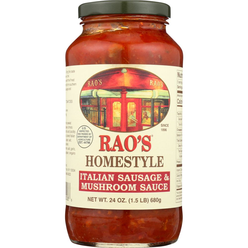 RAOS: Italian Sausage & Mushroom Sauce, 24 oz