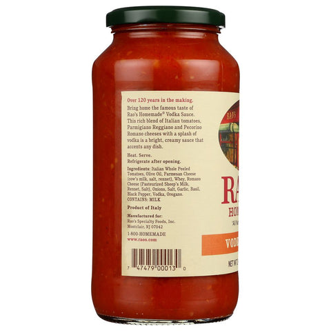 RAO'S HOMEMADE: Vodka Sauce, 24 oz