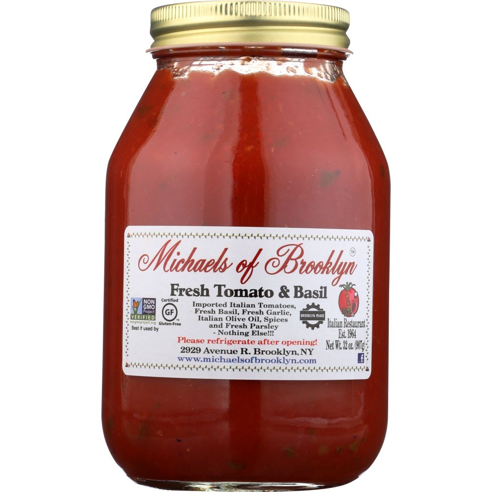 MICHAELS OF BROOKLYN: Fresh Tomato & Basil Sauce, 32 oz