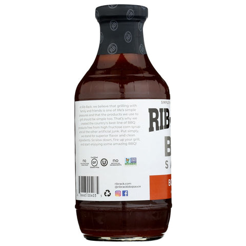 RIB RACK: Southern Bourbon BBQ Sauce, 19 oz
