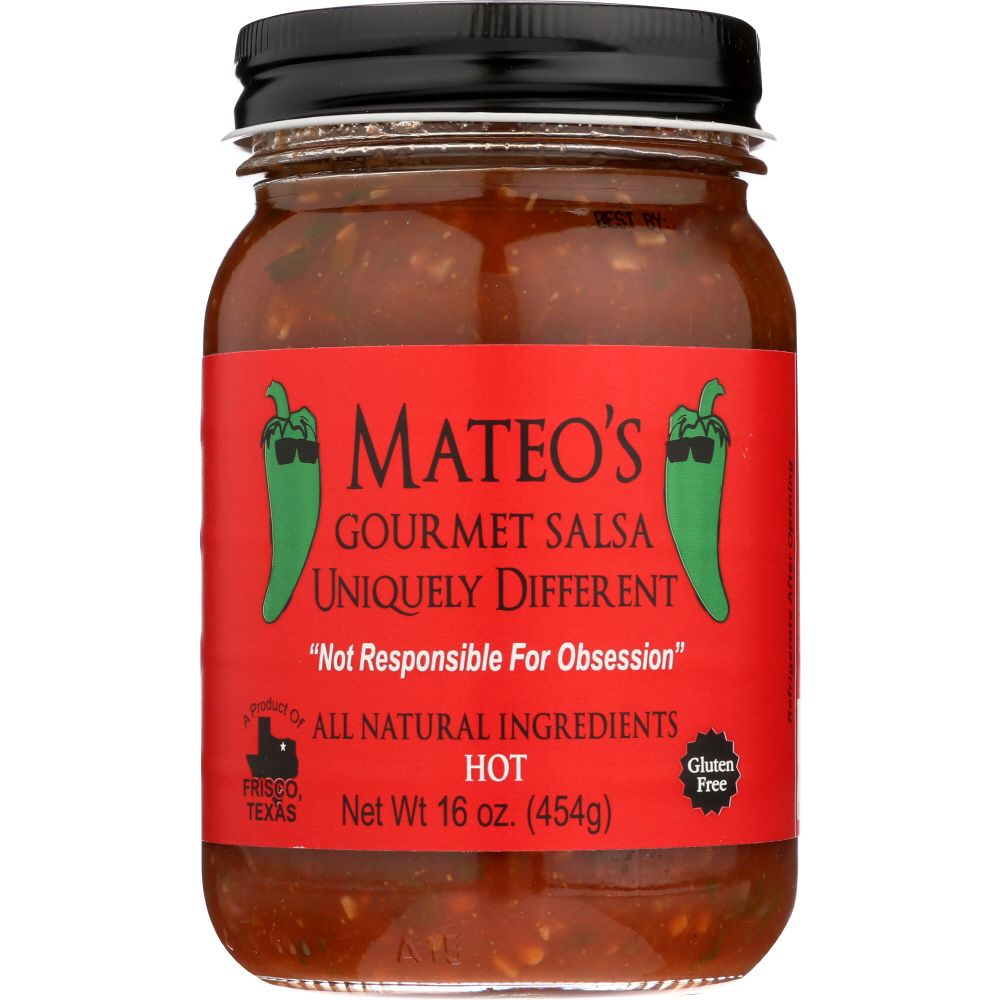 MATEO'S: Gourmet Hot Salsa, 16 Oz