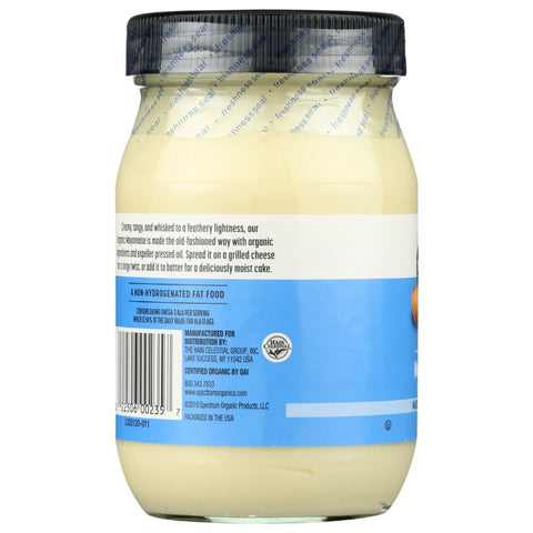 SPECTRUM NATURALS: Organic Mayonnaise With Cage Free Eggs, 16 oz