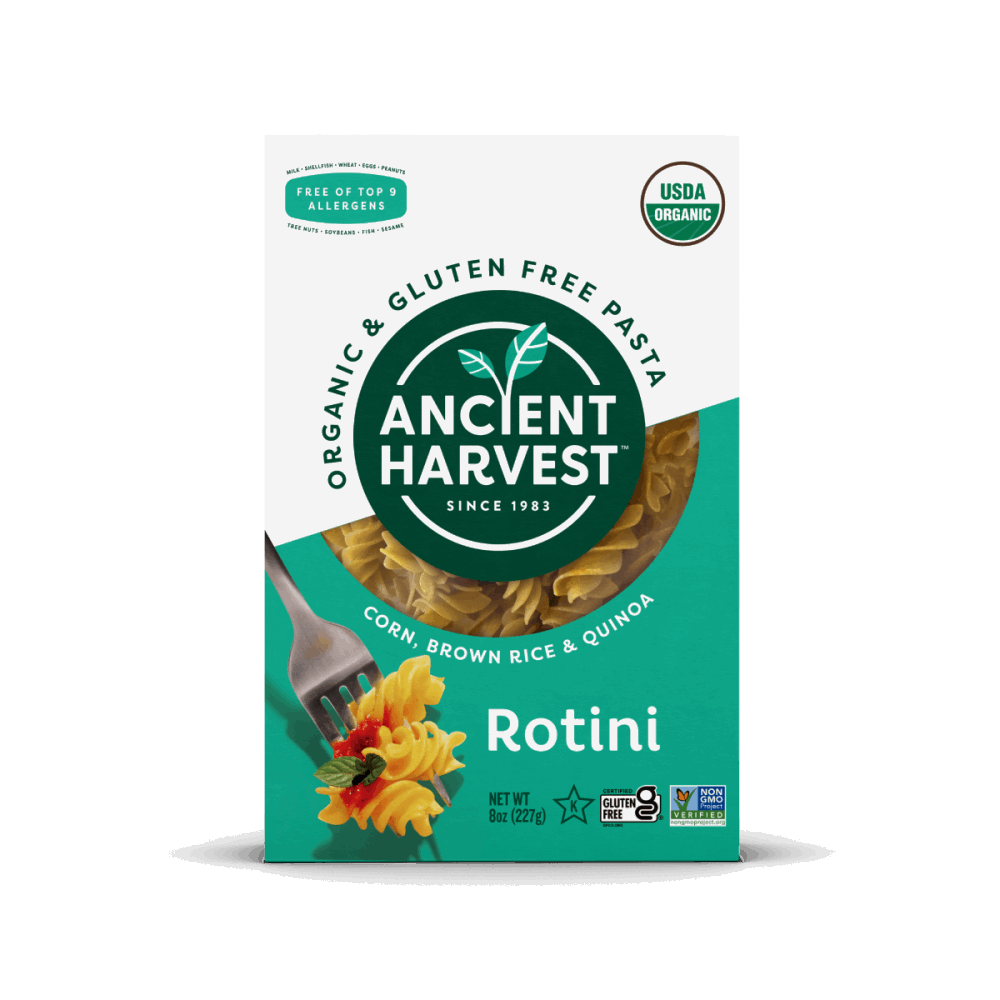 ANCIENT HARVEST: Organic Supergrain Pasta Rotini Gluten Free, 8 oz