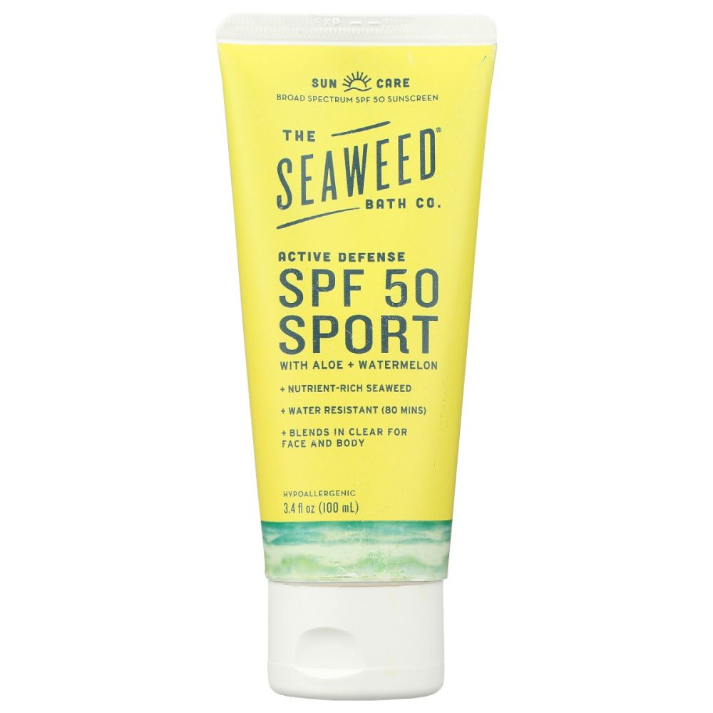 SEAWEED BATH COMPANY: Active Defense Spf 50 Sport Lotion, 3.4 oz