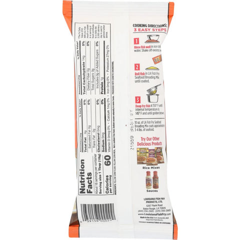 LOUISIANA FISH FRY: All Natural No Salt Fish Fry, 10 oz