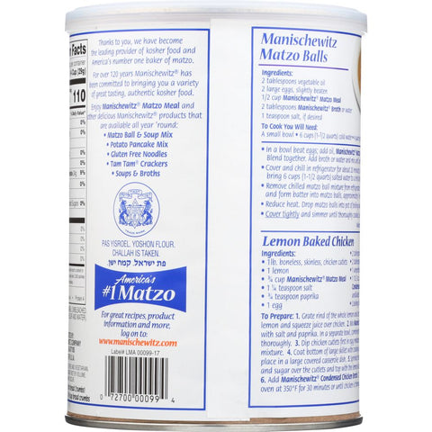 MANISCHEWITZ: Matzo Meal Daily Canister, 16 oz