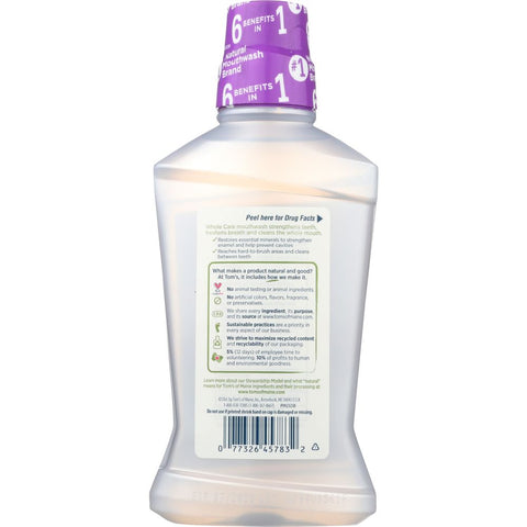 TOMS OF MAINE: Whole Care Mouthwash Mild Mint, 16 fo