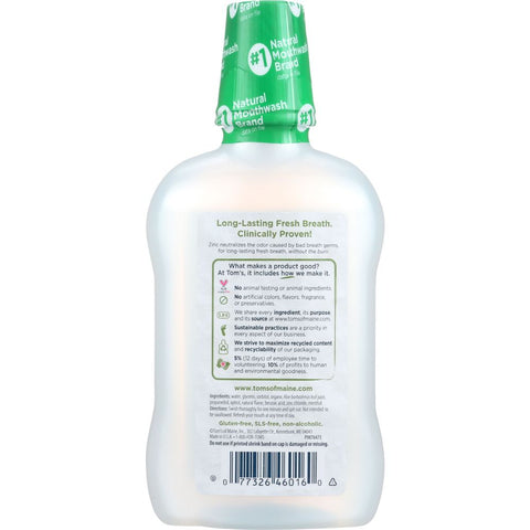 TOM'S OF MAINE: Wicked Fresh Mouthwash Cool Mountain Mint, 16 oz
