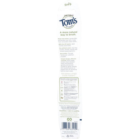TOMS OF MAINE: Naturally Clean Adult Toothbrush, 1 ea