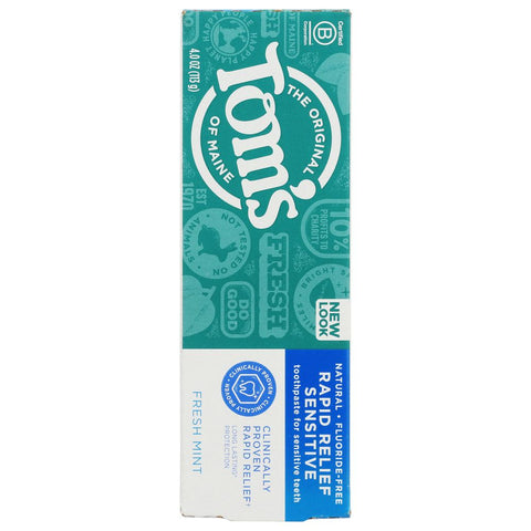 TOMS OF MAINE: Rapid Relief Sensitive Natural Toothpaste, 4 oz