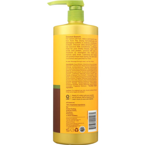 ALBA BOTANICA: Conditioner Coconut Drink It Up, 32 oz