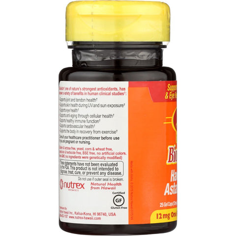 NUTREX: BioAstin Hawaiian Astaxanthin Dietary Supplement Nature's Strongest Antioxidant, 25 Sg