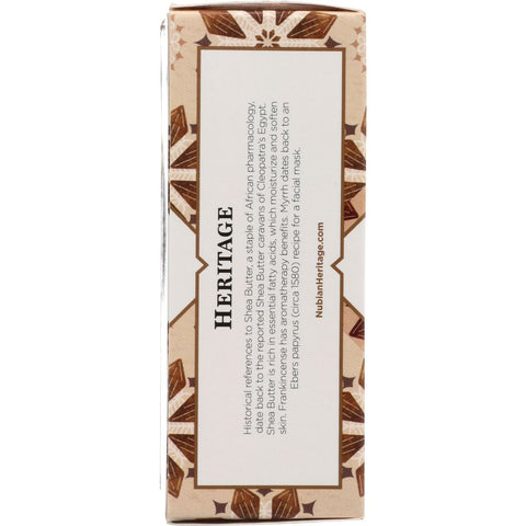NUBIAN HERITAGE: Bar Soap Raw Shea Butter with Soy Milk Frankincense and Myrrh, 5 oz