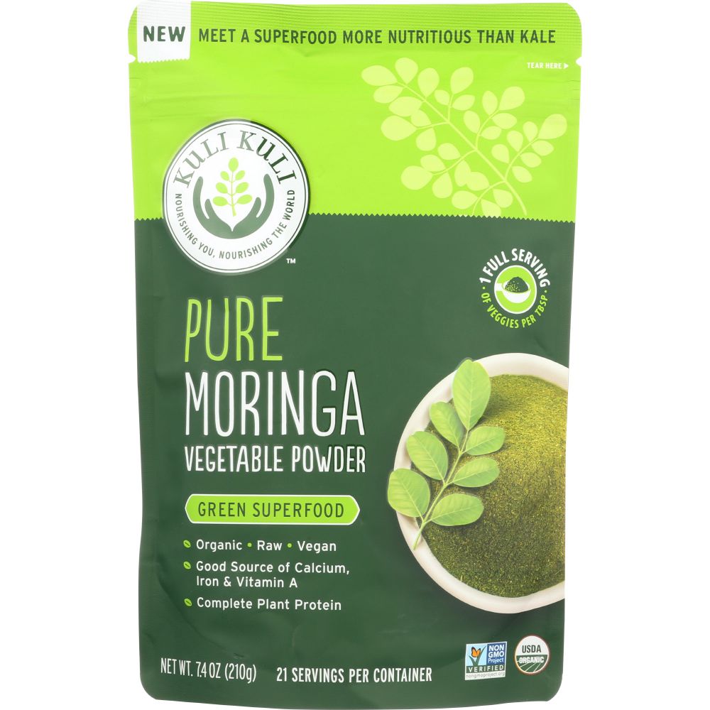 KULI KULI MO: Pure Moringa Vegetable Powder, 7.4 Oz