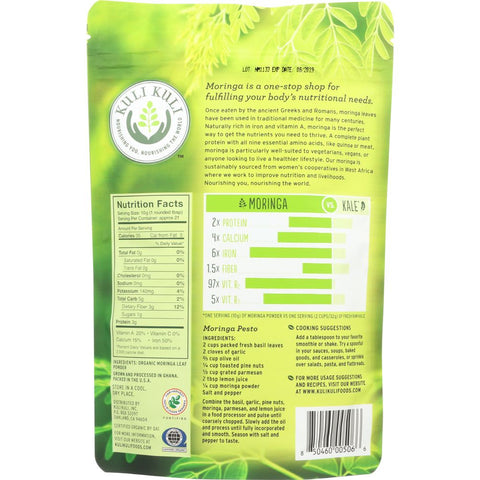KULI KULI MO: Pure Moringa Vegetable Powder, 7.4 Oz