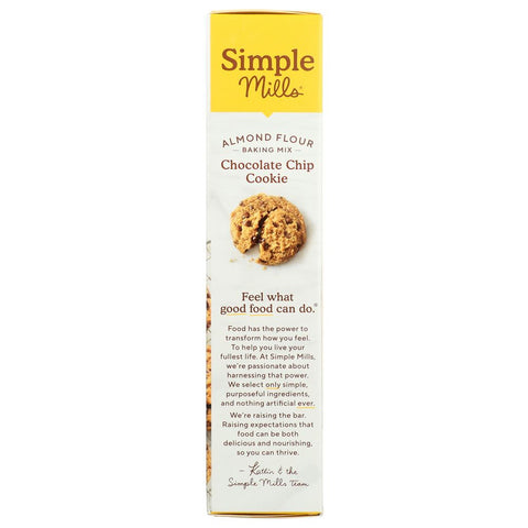 SIMPLE MILLS: Gluten Free Chocolate Chip Cookie Almond Flour Mix, 8.4 oz