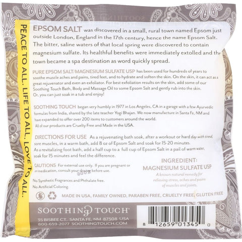 SOOTHING TOUCH: Salt Epsom, 8 oz